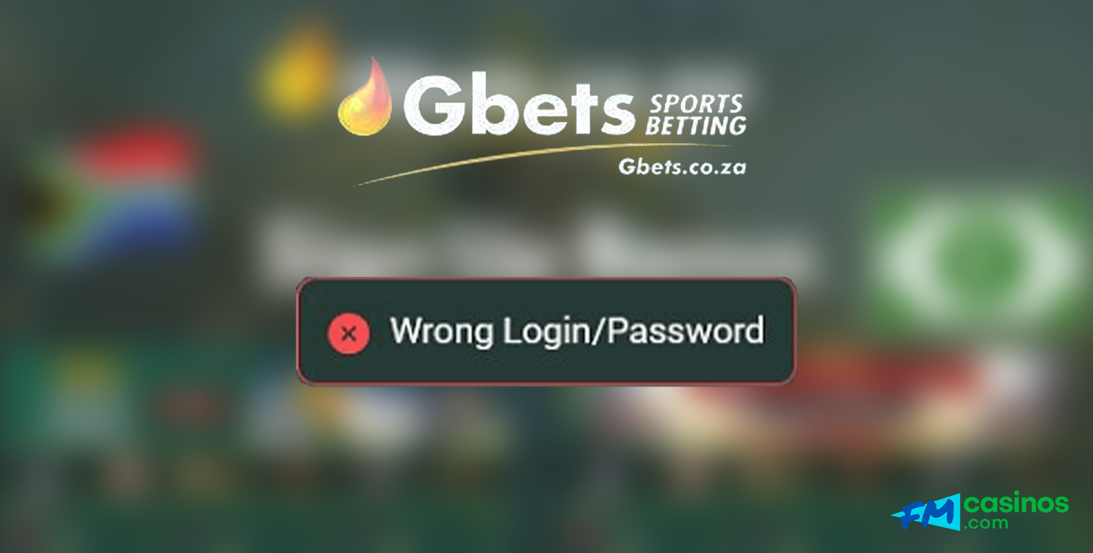 Gbets login errors 